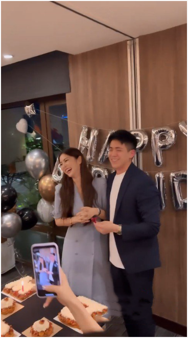 任容萱低调谈爱　模特儿男友生日会搂腰亲亲泄恋情