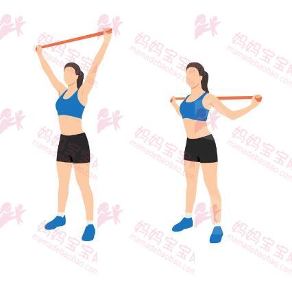 告别耸肩、驼背！居家8款「长版弹力带」美背训练：弓箭手划船、过头深蹲⋯