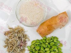 产后私房菜,毛豆吻仔鱼炊饭