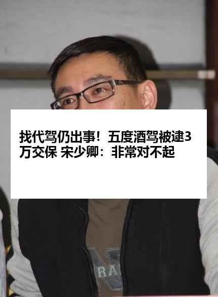 找代驾仍出事！五度酒驾被逮3万交保 宋少卿：非常对不起
