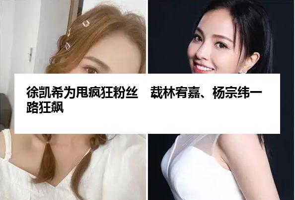 徐凯希为甩疯狂粉丝　载林宥嘉、杨宗纬一路狂飙