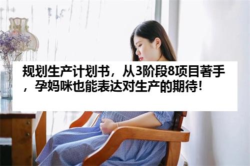 规划生产计划书，从3阶段8项目著手，孕妈咪也能表达对生产的期待！