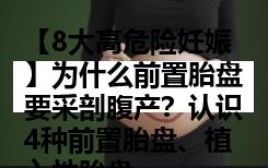 【8大高危险妊娠】为什么前置胎盘要采剖腹产？认识4种前置胎盘、植入性胎盘