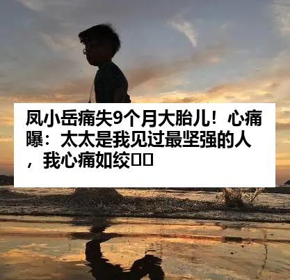 凤小岳痛失9个月大胎儿！心痛曝：太太是我见过最坚强的人，我心痛如绞⋯⋯