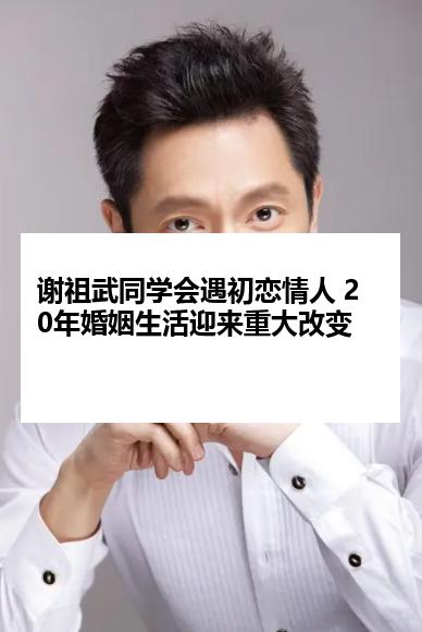 谢祖武同学会遇初恋情人 20年婚姻生活迎来重大改变