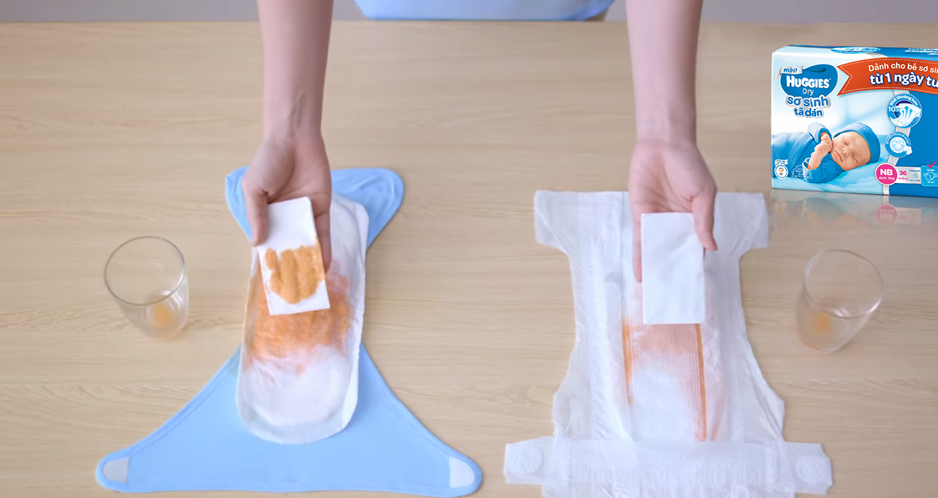 给新生婴儿的尿布评分受到母亲的信任