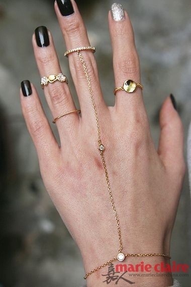 转眼就立夏，要问夏日必备单品，连指手链绝对再重要不过。捂了一个冬天的细嫩肌肤在夏日展现，在白皙的手指上套上或简洁或略带造型的连指手链，不仅拉长了整个手部的线条，更比单戴戒指和手链多了一丝生气。