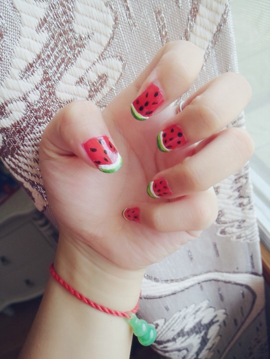 西瓜美甲