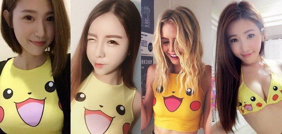 皮卡丘女神们穿着Pikachu神衣，你们最喜欢哪一位呢？