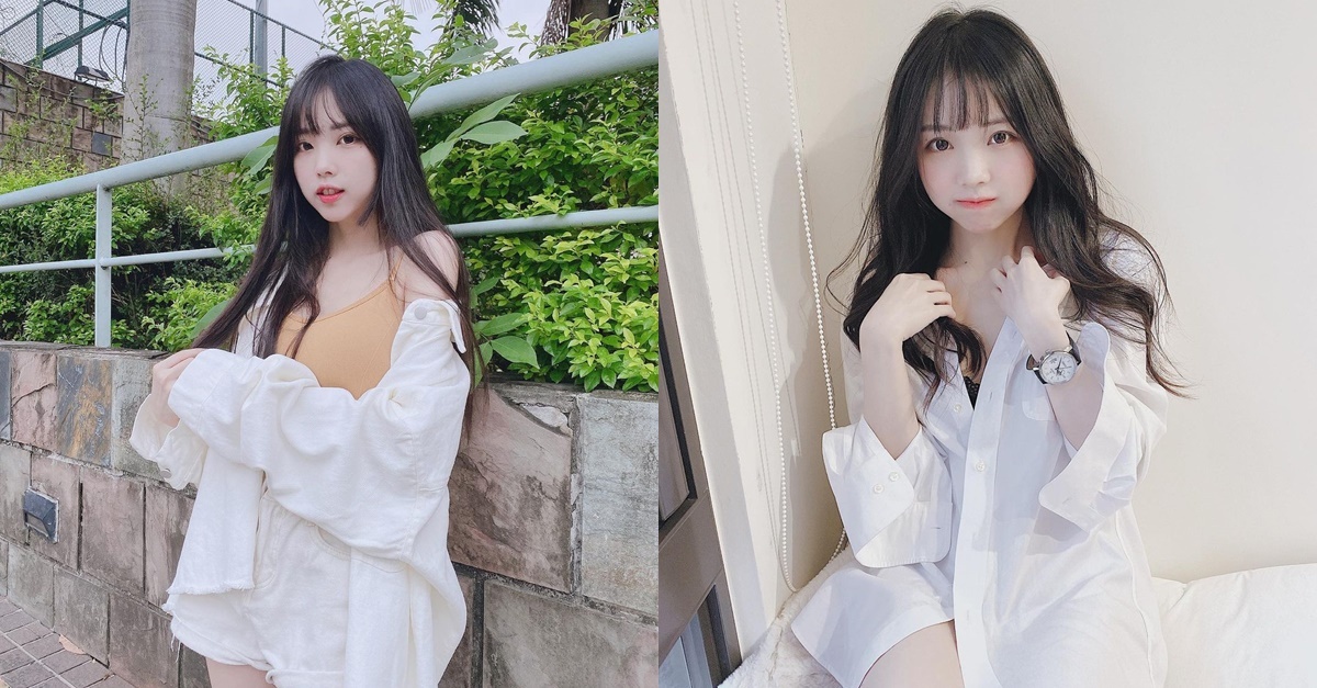 超犯规男友衬衫！萌系美少女「赵兔兔」女友感满分让人融化了