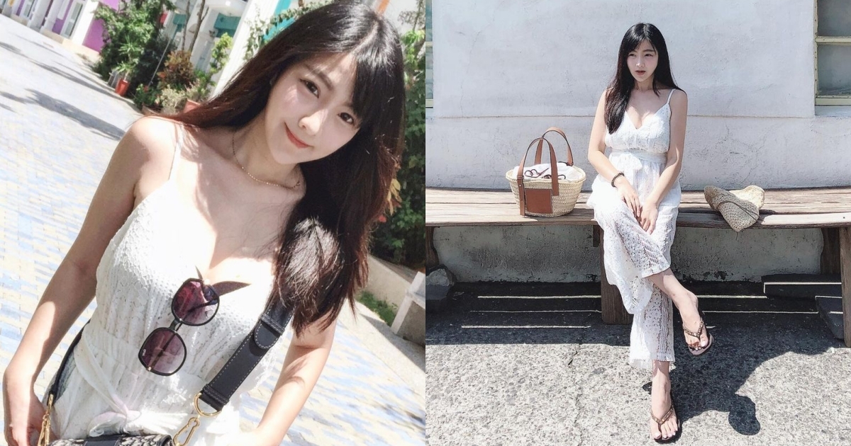 海角七号还能捕捉到「气质美正妹」！连身洋装挡不住好身材32E果然好突出！