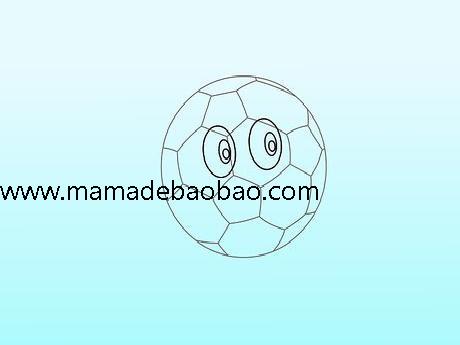3种方法来用三种方法画足球(足球简笔画法)