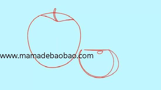 3种方法来画苹果 - （卡通苹果）