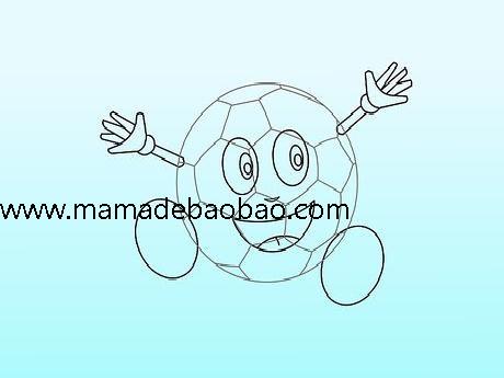 3种方法来用三种方法画足球(足球简笔画法)