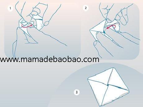 4种方法来折便条 -(基本的正方形便条)