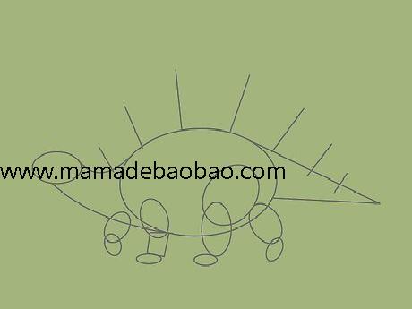 5种方法来画恐龙 -（剑龙）