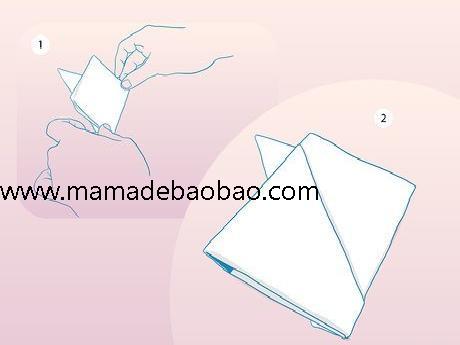 4种方法来折便条 -(基本的正方形便条)