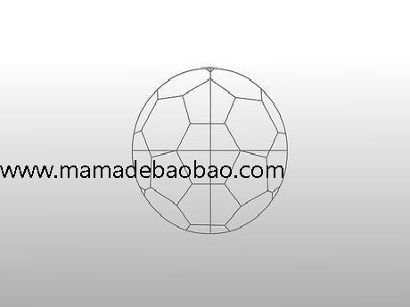 3种方法来用三种方法画足球(足球简笔画法)