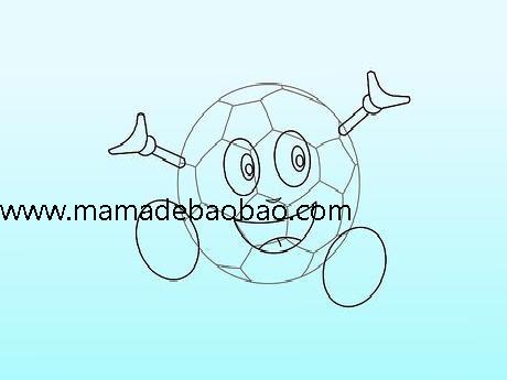 3种方法来用三种方法画足球(足球简笔画法)