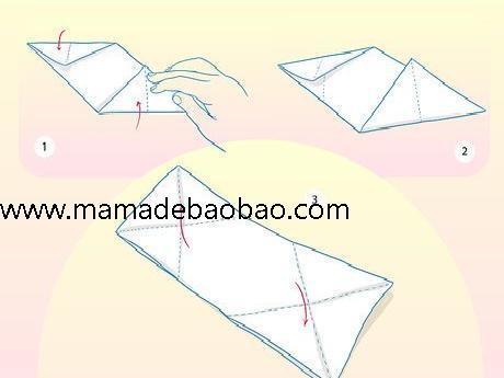 4种方法来折便条 -(基本的正方形便条)