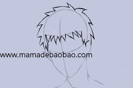 6种方法来画动漫人物的头发（男性动画人物）