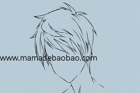 6种方法来画动漫人物的头发（男性动画人物）