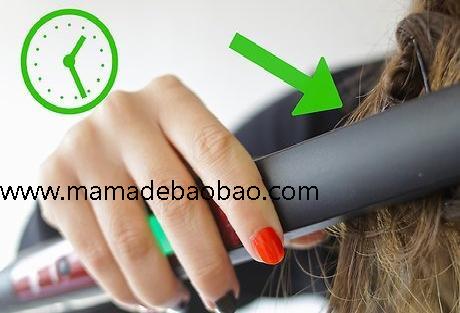 3种方法来用直板夹做出波浪卷发（重复做出卷发圈）