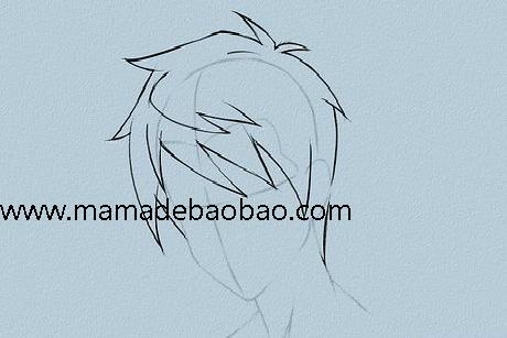 6种方法来画动漫人物的头发（男性动画人物）