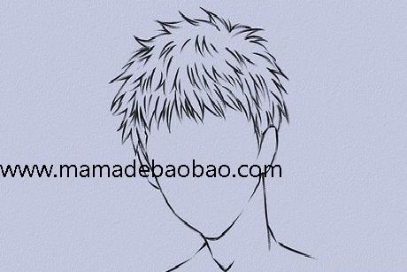 6种方法来画动漫人物的头发（男性动画人物）