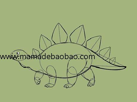 5种方法来画恐龙 -（剑龙）