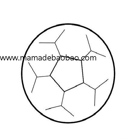 3种方法来用三种方法画足球(足球简笔画法)