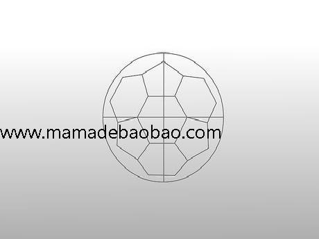 3种方法来用三种方法画足球(足球简笔画法)