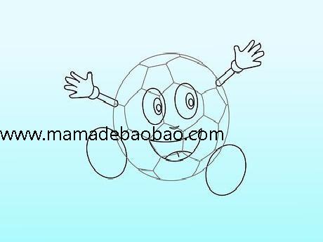 3种方法来用三种方法画足球(足球简笔画法)