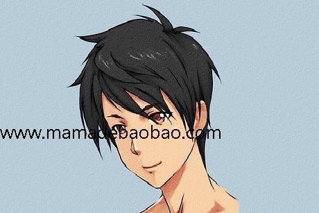 6种方法来画动漫人物的头发（男性动画人物）