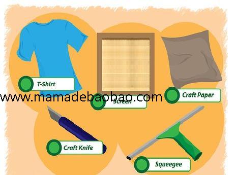 3种方法来在空白T恤上印制图案（使用模板）