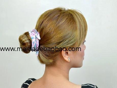 4种方法来简单地做出可爱的发型（盘头）