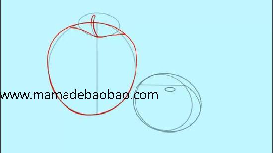 3种方法来画苹果 - （卡通苹果）