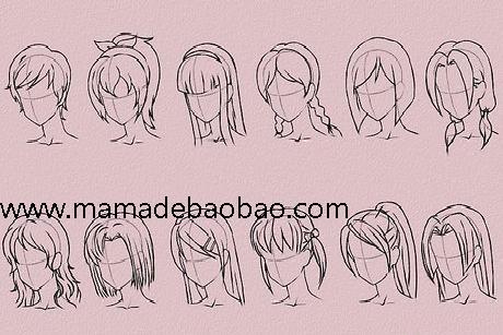 6种方法来画动漫人物的头发（男性动画人物）