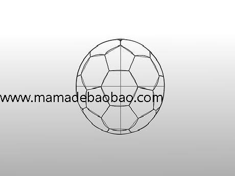 3种方法来用三种方法画足球(足球简笔画法)