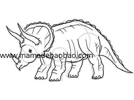 5种方法来画恐龙 -（剑龙）