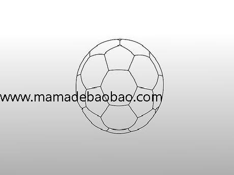 3种方法来用三种方法画足球(足球简笔画法)