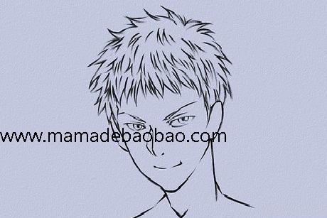 6种方法来画动漫人物的头发（男性动画人物）