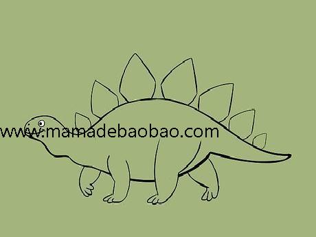5种方法来画恐龙 -（剑龙）
